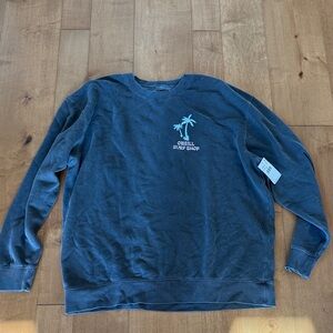 O'Neill Men's Navy Crewneck with Light Blue Palm Logo